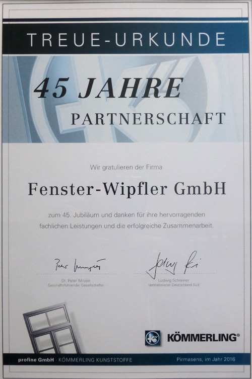 Partnerschaftsurkunde