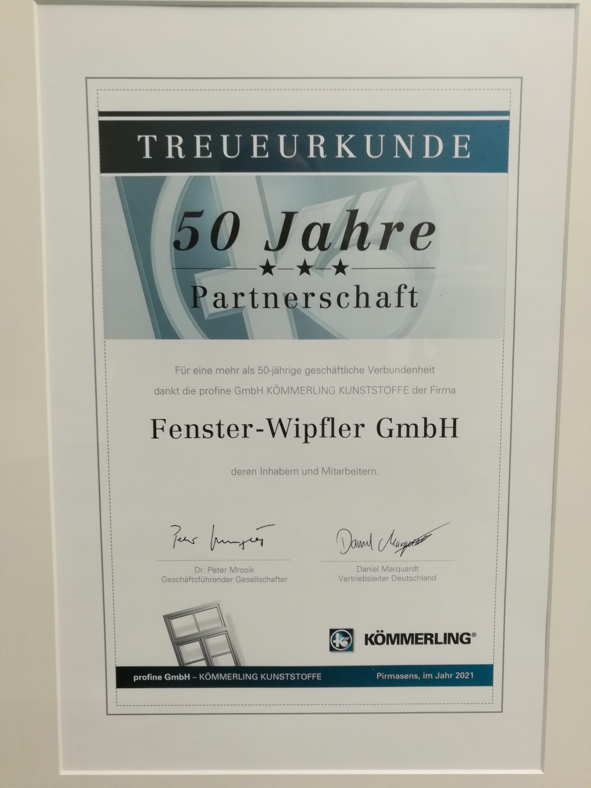 Partnerschaftsurkunde